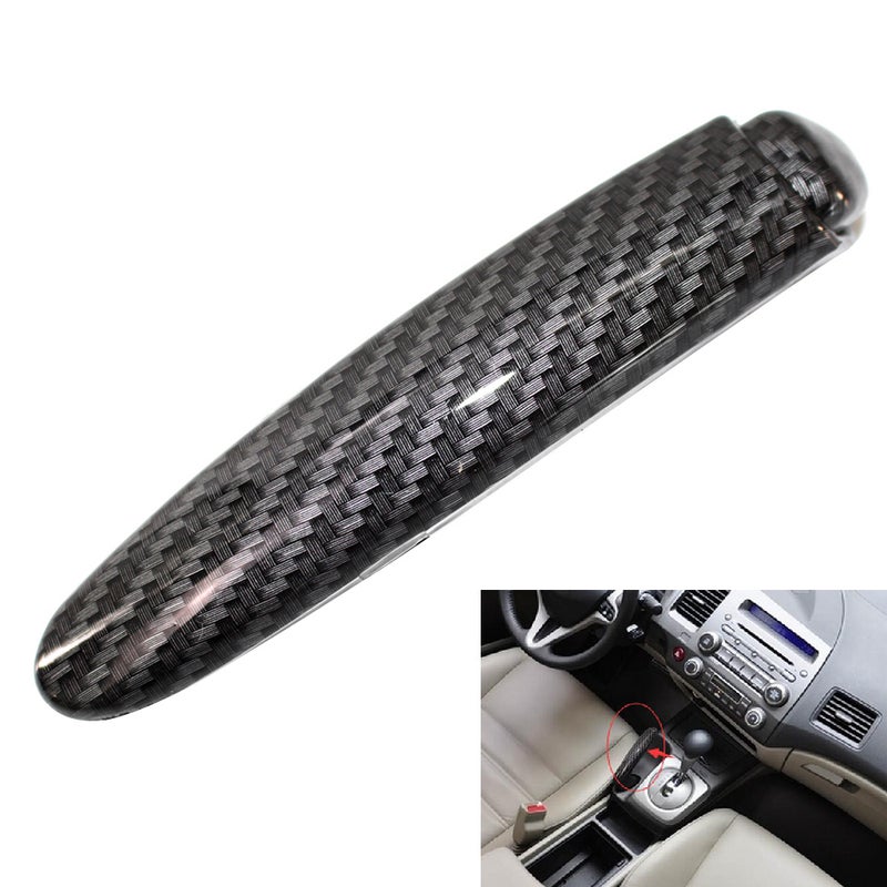 Carbon Fiber Car Handbrake Cover Grip Handle Protective Cover Trim Styling Decor Replacement For Honda Civic 2006-2011 - Image 2