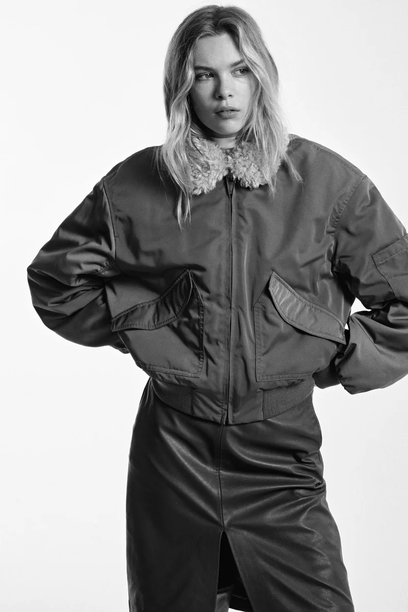 H&M Collared bomber jacket