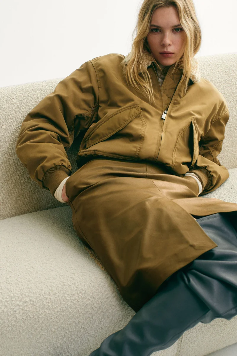 H&M Collared bomber jacket