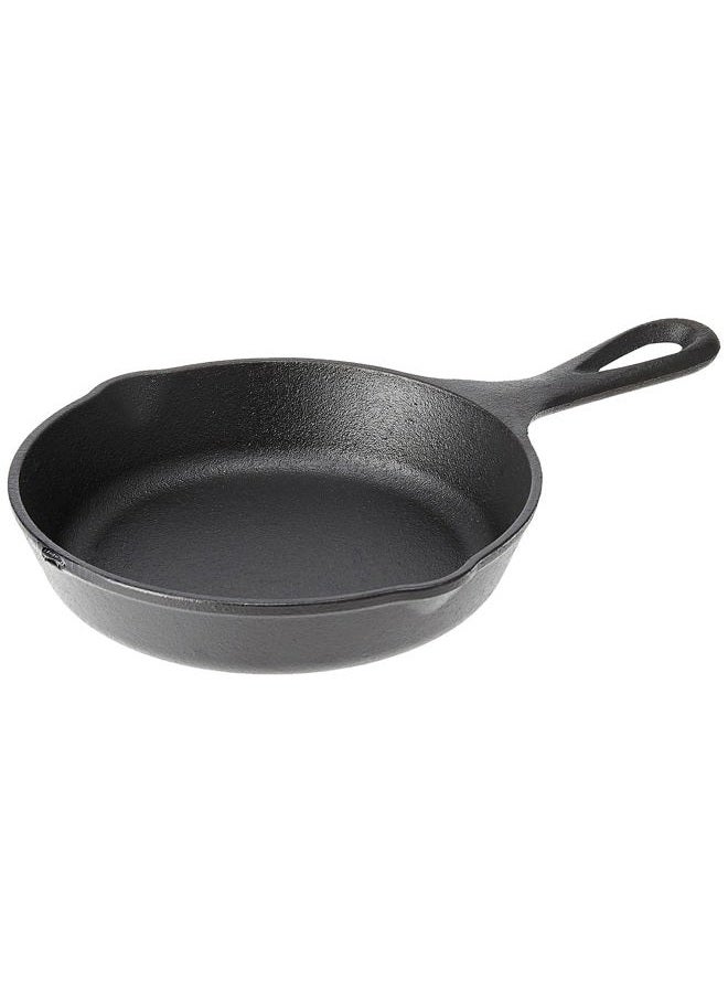 Lodge Wildlife Series-6.5" Cast Iron Skillet with Wolf Scene, Black - Image 1