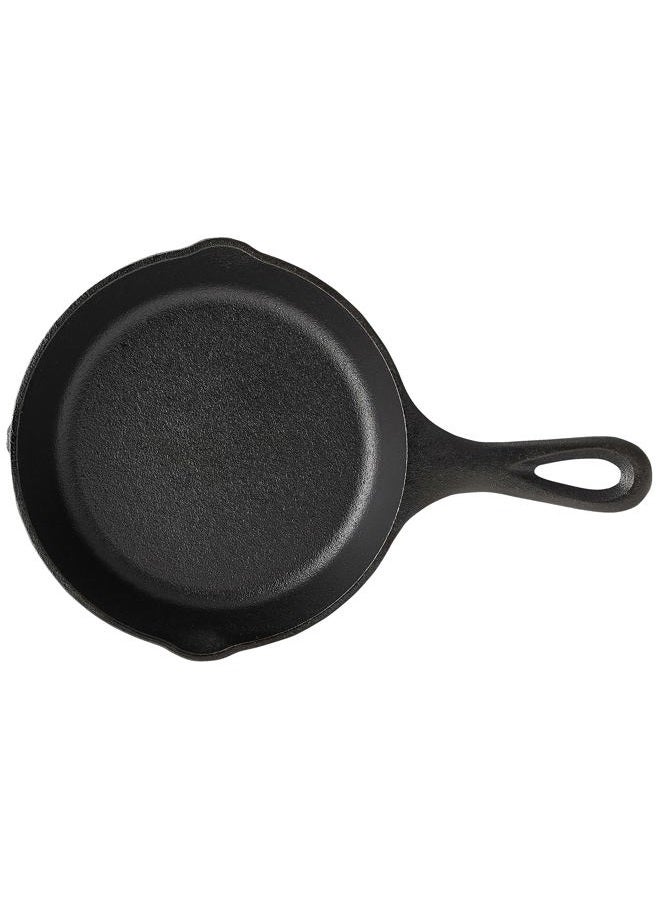 Lodge Wildlife Series-6.5" Cast Iron Skillet with Wolf Scene, Black - Image 3