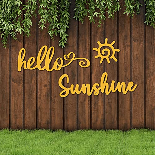 Unittype Unittype 3 Pcs Rustic Wooden Welcome Sign for Front Door Hello Sunshine Sign Summer Decorations for Home Hello Decorations Farmhouse Wood Welcome Door Hanger for Home Garden Porch Decor 