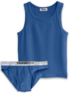 Yohannes Club Boy's Cotton Underwear Set Slip Briefs and Undershirt Multipack  - Image 1