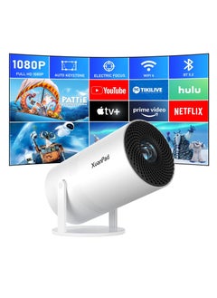 XuanPad [Electric Focus] Mini Projector with Android System,  Portable Projector with WiFi 6 and Bluetooth, Auto Vertical Correction, FULL HD 1080P, 180°Rotatable Outdoor Movie Projector for Phone | X3 | S3KG  - Image 1