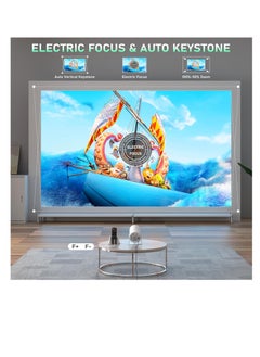 XuanPad [Electric Focus] Mini Projector with Android System,  Portable Projector with WiFi 6 and Bluetooth, Auto Vertical Correction, FULL HD 1080P, 180°Rotatable Outdoor Movie Projector for Phone | X3 | S3KG  - Image 3