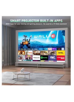 XuanPad [Electric Focus] Mini Projector with Android System,  Portable Projector with WiFi 6 and Bluetooth, Auto Vertical Correction, FULL HD 1080P, 180°Rotatable Outdoor Movie Projector for Phone | X3 | S3KG  - Image 4