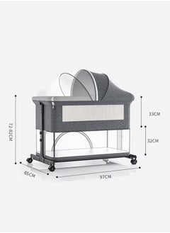 Generic Large Space Portable Folding Reinforced Crib  - Image 3