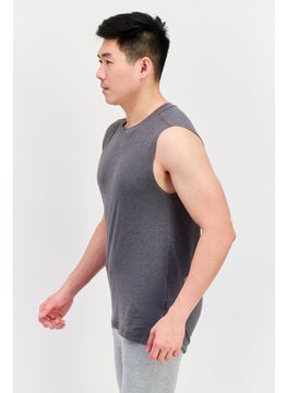 Legend Men Sportswear Fit Sleeveless Training Vest, Grey  - Image 2