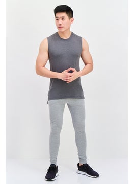 Legend Men Sportswear Fit Sleeveless Training Vest, Grey  - Image 4