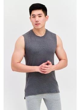 Legend Men Sportswear Fit Sleeveless Training Vest, Grey  - Image 1