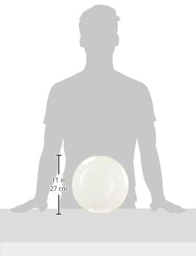 Blue Sky Organic Hammered Pink With Gold Rim Plates - 10 Count, 10" | Round Disposable Plastic, Elegant Design for Parties & Events - Image 3