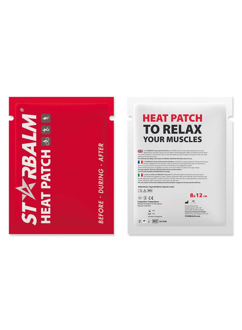StarBalm لصقات الحرارة 8X12 سم لتخفيف الألم للظهر والرقبة والكتف 4 لصقات لكل عبوة علاج حراري عميق طويل الأمد - Image 2