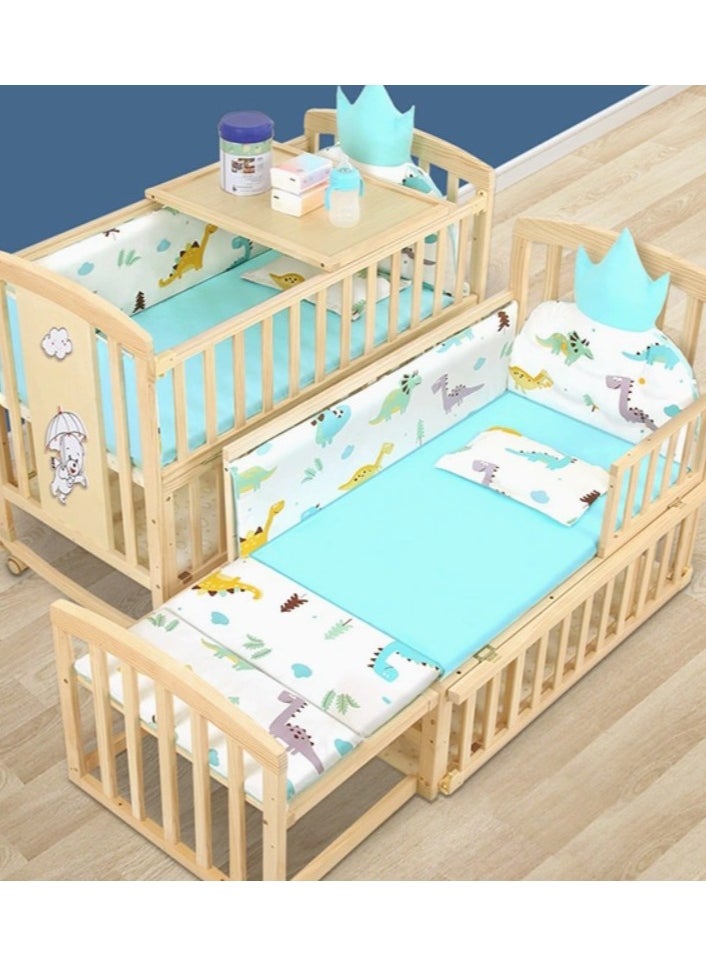 Baby Life Five Pieces Bedding Set 116 X 61 