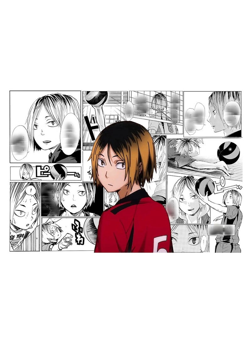 مجموعة ملصقات أنمي لكرة الطائرة Junior المكونة من 6 قطع، 21x30 سم، فن جداري مطبوع على الوجهين، ملصق أنمي لطيف لتزيين غرفة النوم أو السكن. - Image 2