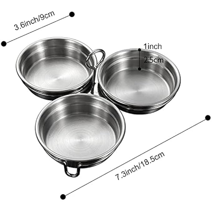 Kosmosta Stainless Steel Egg Poacher Perfect Poached Egg Maker Round Egg Cooker Rings For Breakfast Cooking Tool 3 Poached Egg Cups - Image 4