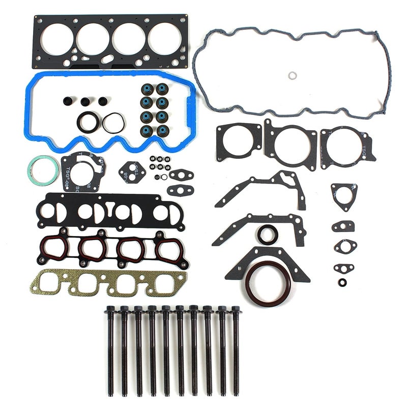 CNS EngineParts Full Gasket Set & Head Bolts Kit for 00-04 Ford Focus 2.0L SOHC L4 8V
