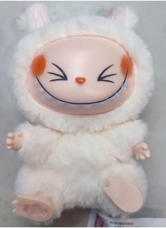 Labubu Plush Toy，Labubu Second-Generation Sit-Down Party Series, Cute Keyring, 13cm (Not Original)