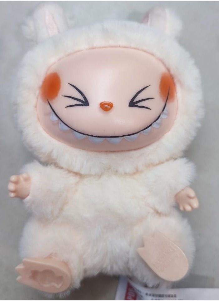 LABUBU - Labubu Plush Toy，Labubu Second-Generation Sit-Down Party Series, Cute Keyring, 13cm (Not Original) - Image 1