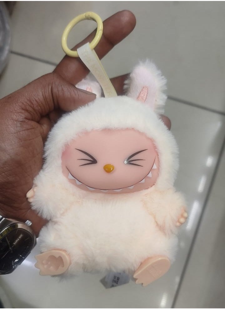 LABUBU - Labubu Plush Toy，Labubu Second-Generation Sit-Down Party Series, Cute Keyring, 13cm (Not Original) - Image 1