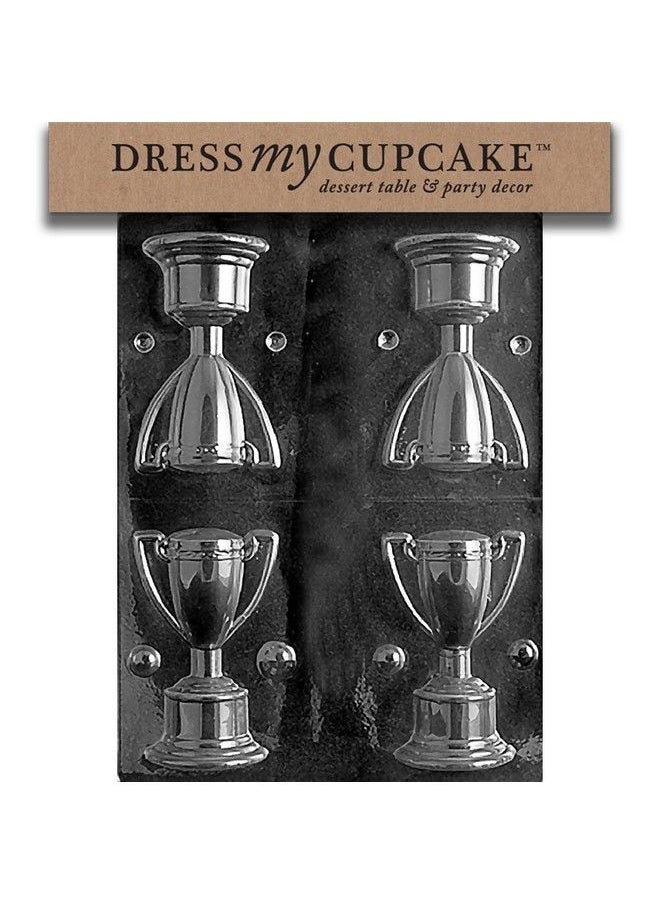 Dress My Cupcake 3D Trophy Chocolate Mold S042  - Image 1