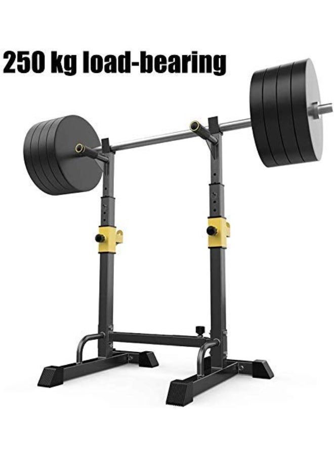 WALALLA 250kg Capacity Multi-Function Squat Rack - All-in-One Home Gym Power Cage with Adjustable Barbell Stand & Bench Press Station, Heavy Duty Strength Training Equipment - Image 3