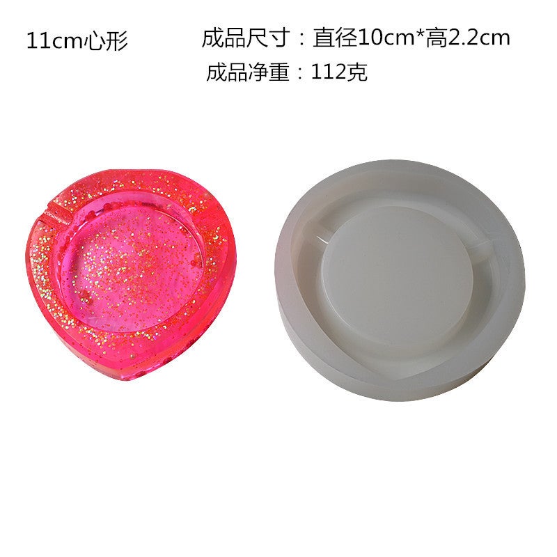 Manufacturer'S Ready-Made Diy Crystal Resin Mold Ashtray Large Silicone Mold Home Decoration Resin Material - Image 1