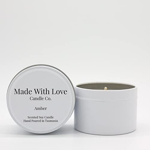 Aroparc White Candle Tins 4oz, 24 Piece Bulk Candle Containers for Candle Making Supplies - White - Image 4