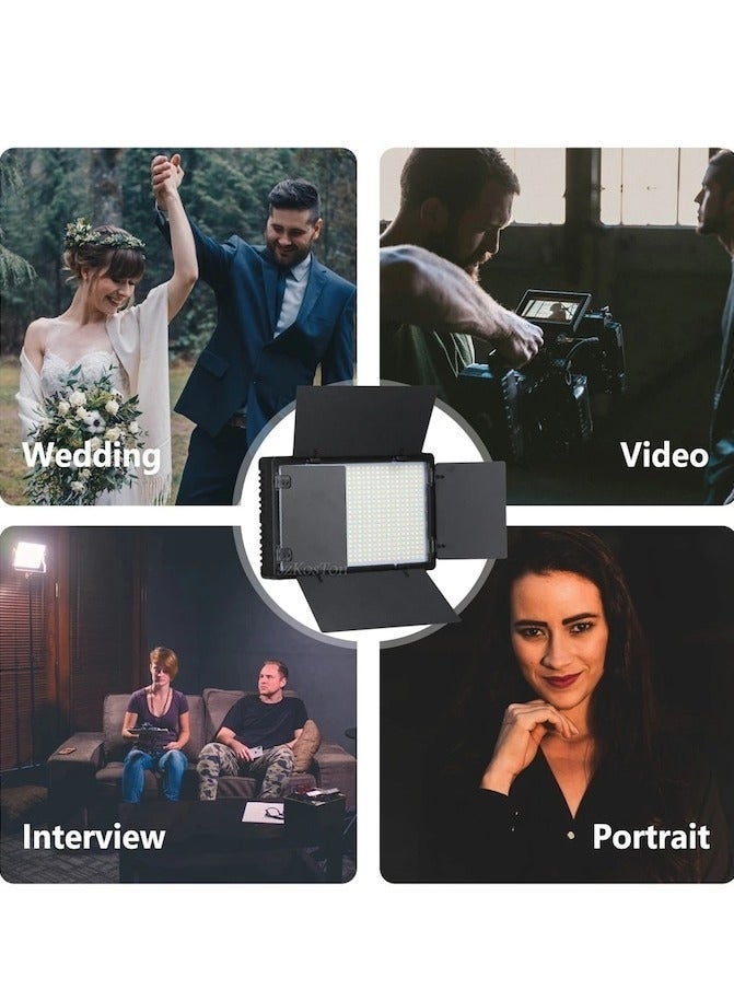 والالا طقم إضاءة تصوير فيديو، مصابيح استوديو فيديو LED ثنائية اللون مطورة مع إمكانية التعتيم 3200k-5600k وحامل إضاءة 160 سم لتصوير الكاميرا وتسجيل الصور وتصوير المسرح والبث المباشر على YouTube وTikTok - Image 4