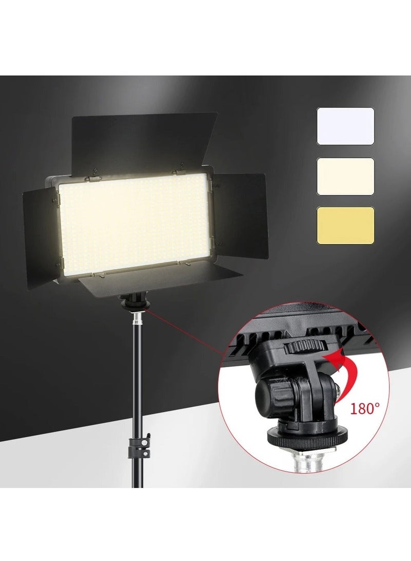 والالا طقم إضاءة تصوير فيديو، مصابيح استوديو فيديو LED ثنائية اللون مطورة مع إمكانية التعتيم 3200k-5600k وحامل إضاءة 160 سم لتصوير الكاميرا وتسجيل الصور وتصوير المسرح والبث المباشر على YouTube وTikTok - Image 3
