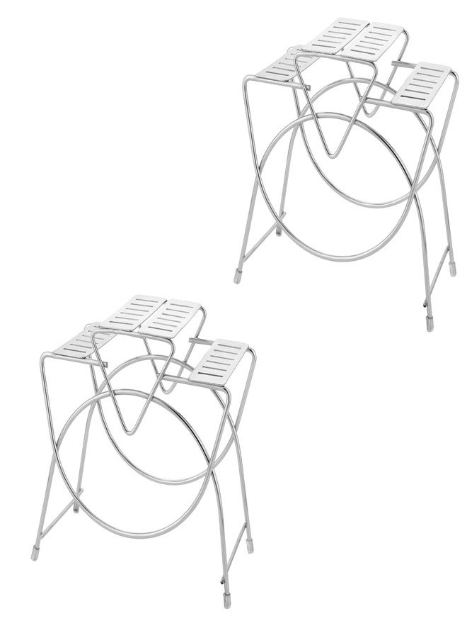 Unify Parage Combo 2 Piece Stainless Steel Cutlery Stand for Dining Table, ONLY Stand (Square, Pack of 2) - Image 1