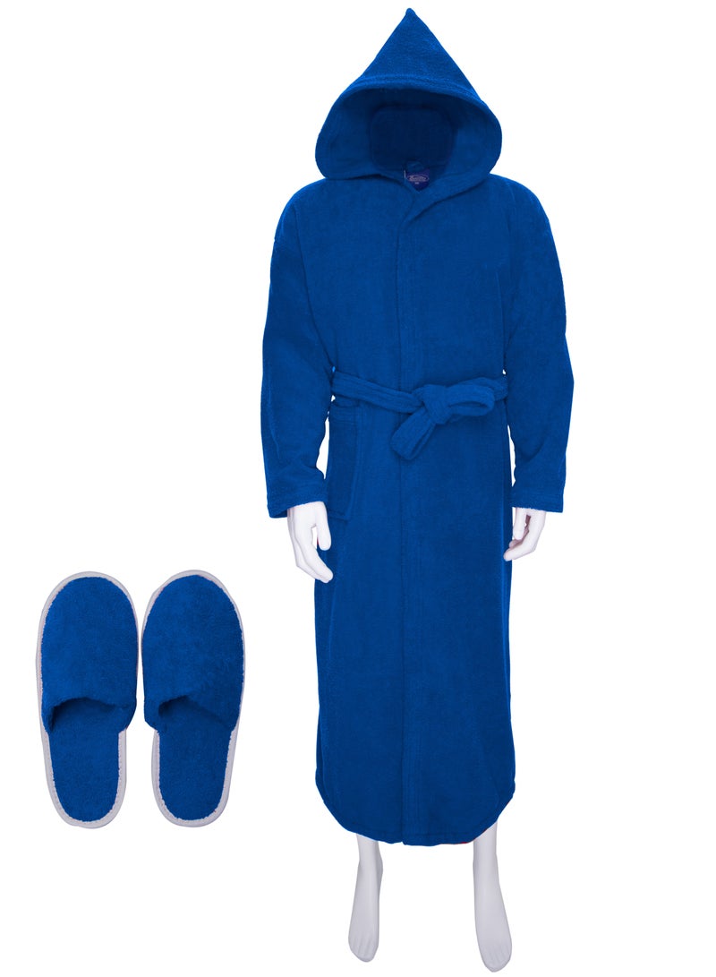 Banotex Egyptian Cotton Bathrobe with Elbow and Slipper  - Image 4