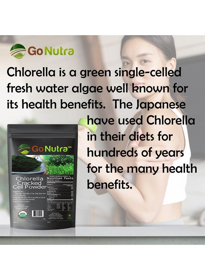 Go Nutra Chlorella Powder Organic Raw Nongmo 100% Pure Cracked Cell Wall Green Superfood High Protein Chlorophyll For Smoothie Vegan Supplement (1 Lb. (16 Oz.)) - Image 5