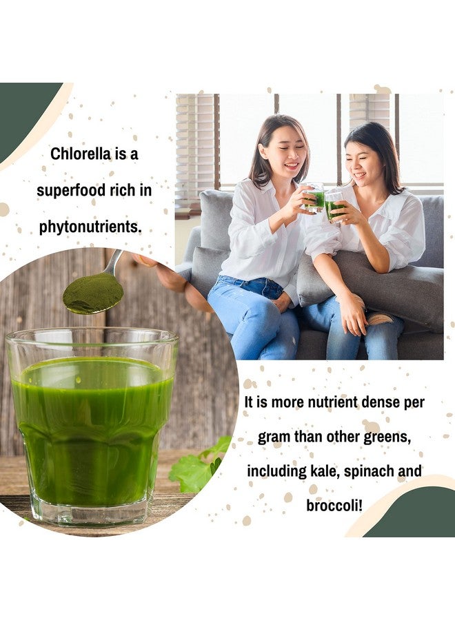 Go Nutra Chlorella Powder Organic Raw Nongmo 100% Pure Cracked Cell Wall Green Superfood High Protein Chlorophyll For Smoothie Vegan Supplement (1 Lb. (16 Oz.)) - Image 4