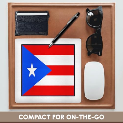 3dRose LLC 8 x 8 x 0.25 Inches Mouse Pad, Photo of Puerto Rico Flag Button (mp_98476_1) - Image 4