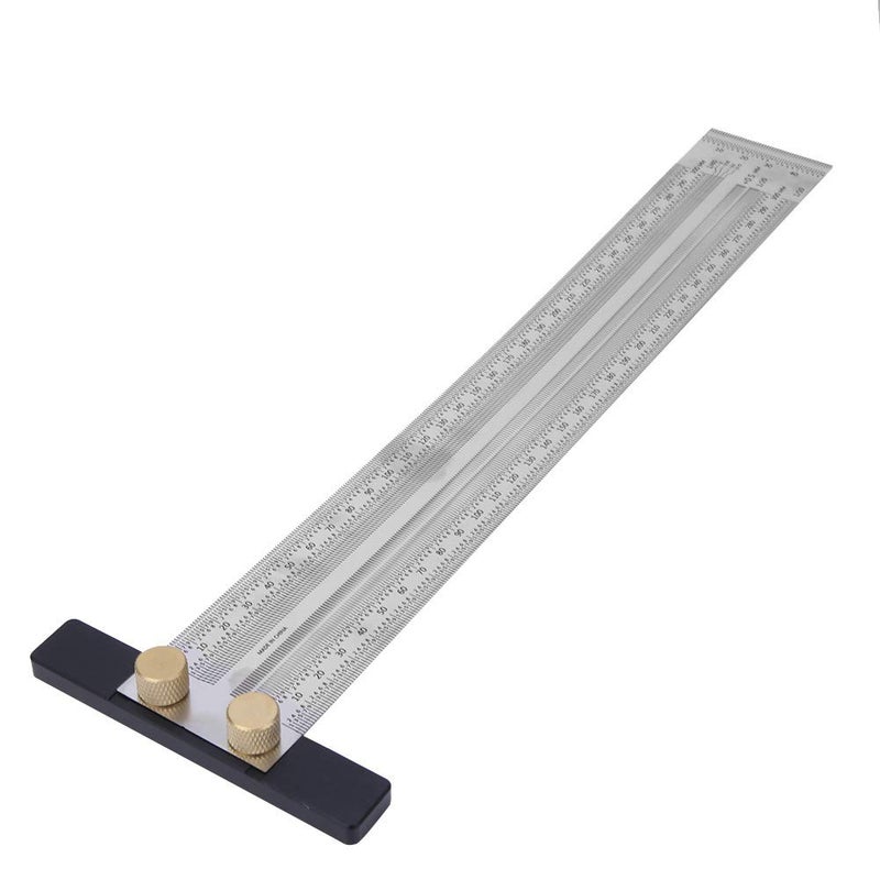 Stainless Steel T Type Hole Ruler 300mm Marking Ruler Type B Woodworking Measuring Tool - Image 5