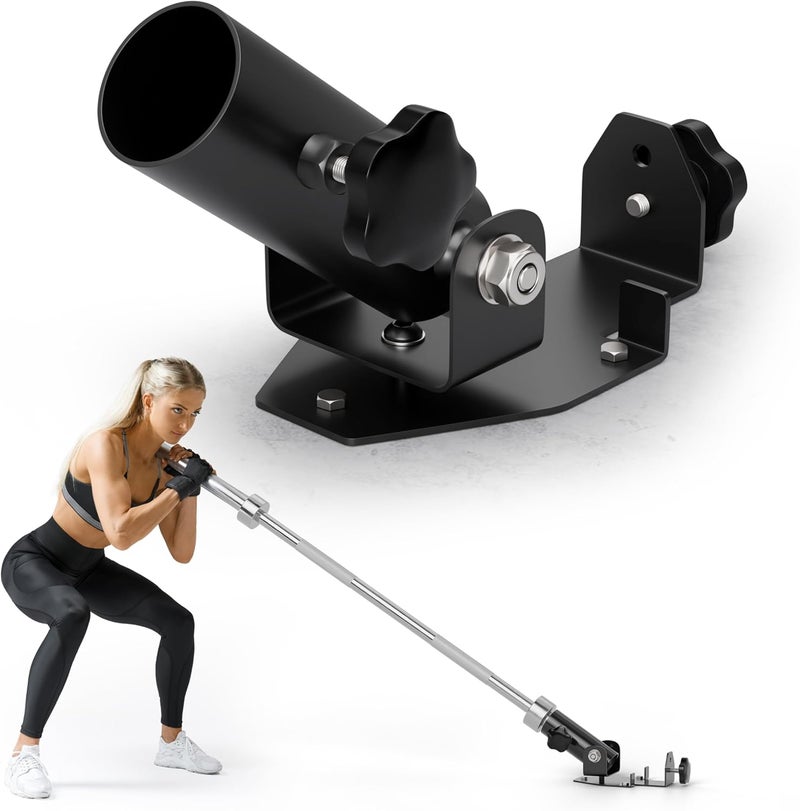 EVER STRONG T Bar Row Attachment with V Bar Attachment Landmine Handle - 360 Swivel Landmine Attachment for Barbell for Full-Body Workout in Home Gym - Small Spaces - Deadlifts Squats Landmine Stand - Image 1