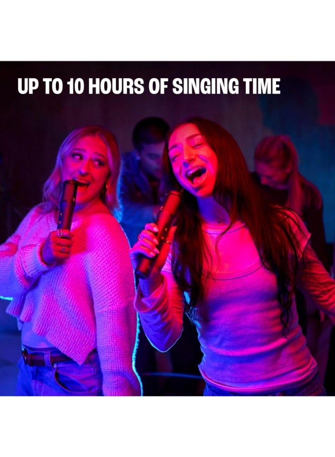 جي بي إل JBL EasySing Mics - Two Wireless AI-Powered Microphones with Real-time Vocal Removal, Seamless Connection, Plug in and Sing with Clear, Crisp Sound for Up to 10 Hours of Singing time (Black) JBLEASYSINGMICS - Image 5