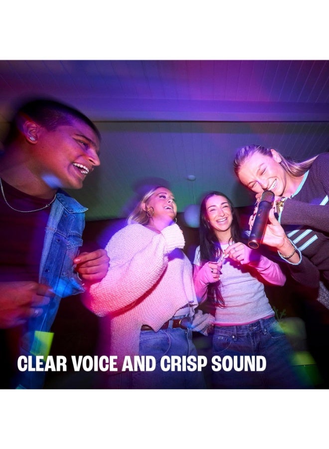 جي بي إل JBL EasySing Mics - Two Wireless AI-Powered Microphones with Real-time Vocal Removal, Seamless Connection, Plug in and Sing with Clear, Crisp Sound for Up to 10 Hours of Singing time (Black) JBLEASYSINGMICS - Image 3