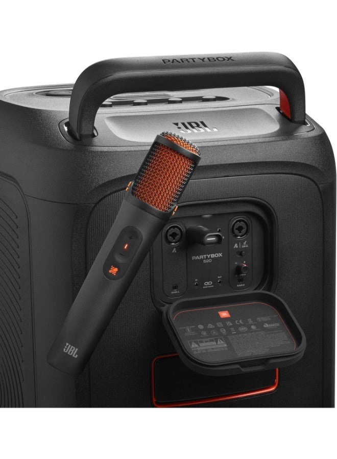 جي بي إل JBL EasySing Mics - Two Wireless AI-Powered Microphones with Real-time Vocal Removal, Seamless Connection, Plug in and Sing with Clear, Crisp Sound for Up to 10 Hours of Singing time (Black) JBLEASYSINGMICS - Image 2