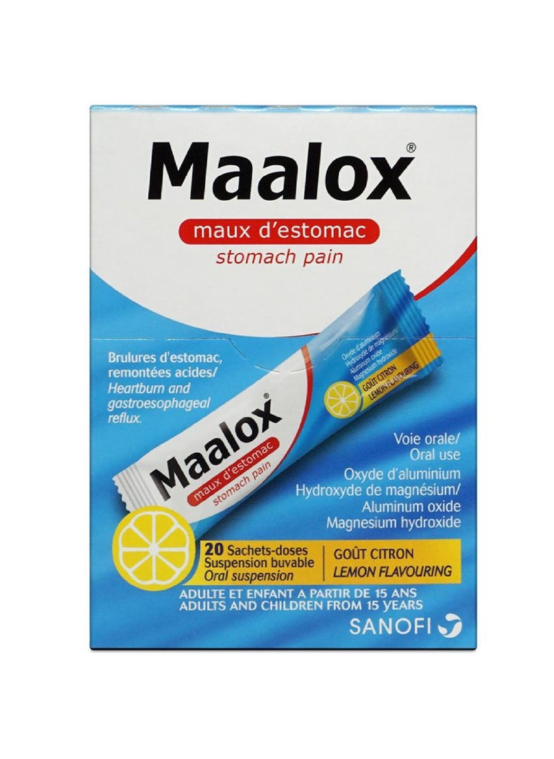 maalox plus - مالوكس معلق فموي 20 كيس - Image 1
