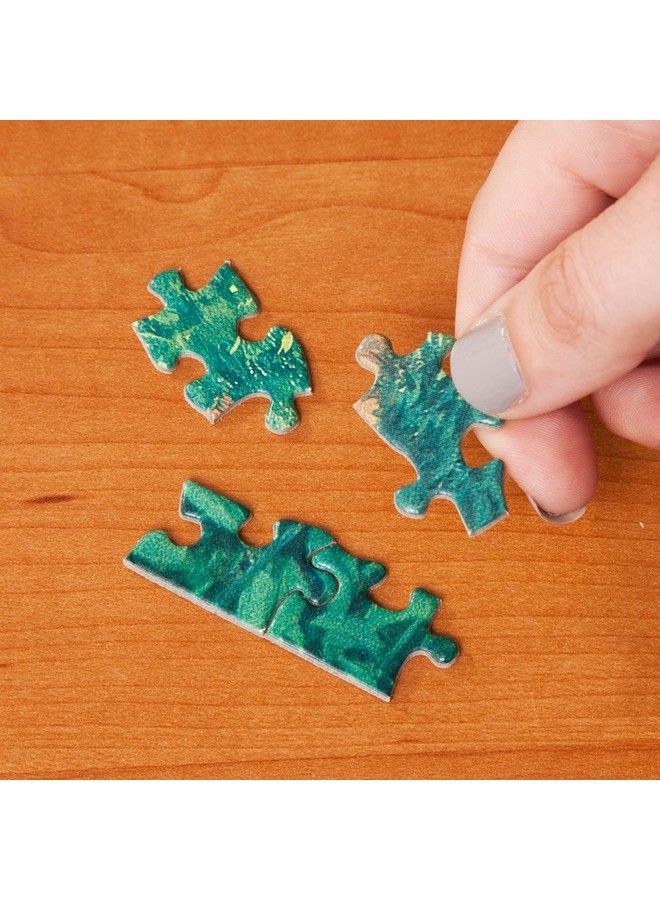 Bits and Pieces 750 Piece Shaped Puzzle Garden Birdbath Busy Bird Fountain By Artist Alan Giana 750 Pc Jigsaw - Image 4