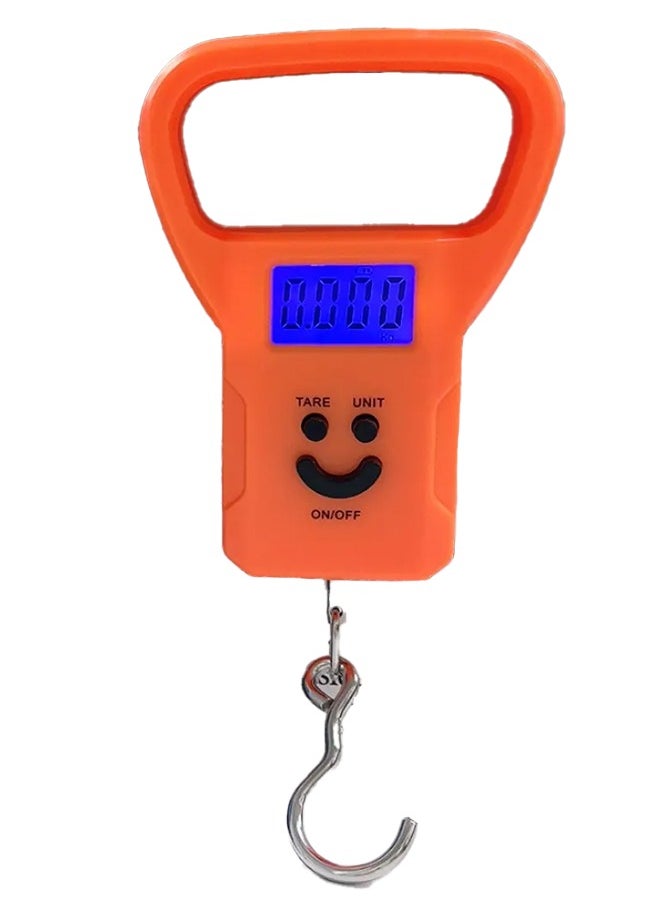Generic Mini Hanging Scale Household Electronic Scale Cartoon smiley Face , Portable Luggage Scale , 30kg Weight Capacity, with Digital LCD Display and 3 Button for Simple Control, Lightweight Design for Measuring Baggage Weight Before Travel Suitable for Air Travel and Flights  - Image 2