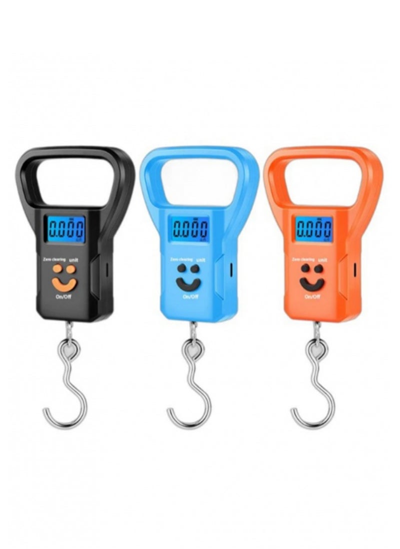 Generic Mini Hanging Scale Household Electronic Scale Cartoon smiley Face , Portable Luggage Scale , 30kg Weight Capacity, with Digital LCD Display and 3 Button for Simple Control, Lightweight Design for Measuring Baggage Weight Before Travel Suitable for Air Travel and Flights  - Image 4