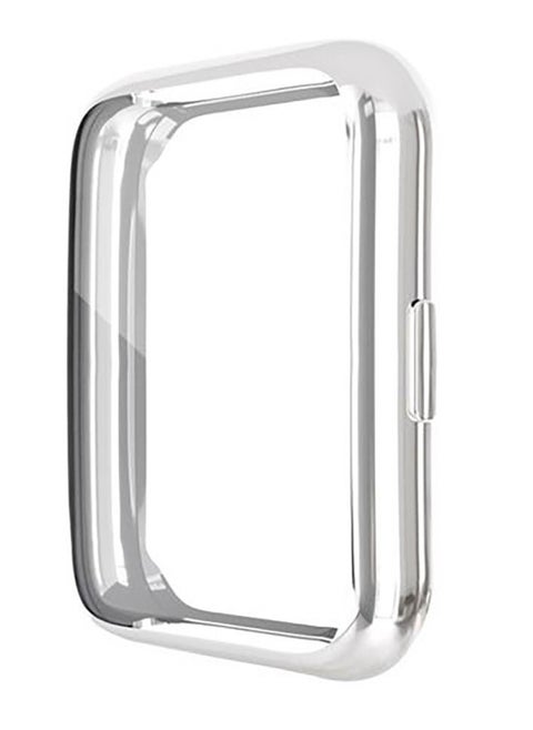 Huawei Band Fit 2 Protective 360 Case Flexible TPU Case Soft Frame Shock Resistant -Silver
