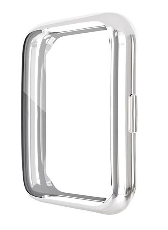 Generic - Huawei Band Fit 2 Protective 360 Case Flexible TPU Case Soft Frame Shock Resistant -Silver - Image 1