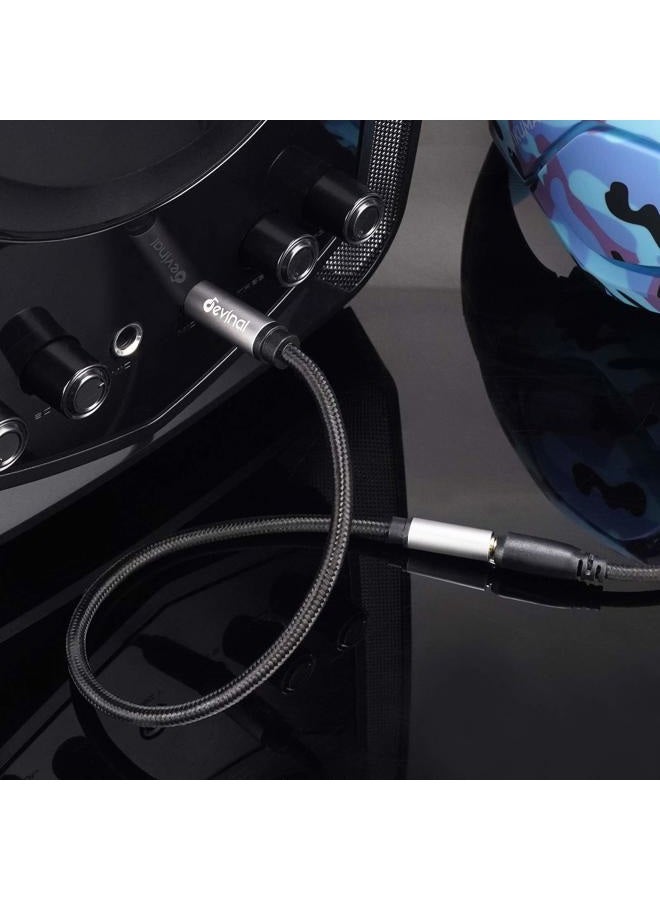 Devinal 1/4 inch to 3.5mm Female Long Headphone Extension Cable, 6.35mm to 3.5mm (1/8" inch) Female TRS Adapter, Quarter inch to Minijack Female Stereo Cord Converter Connector 10 feet/ 3M - Image 2