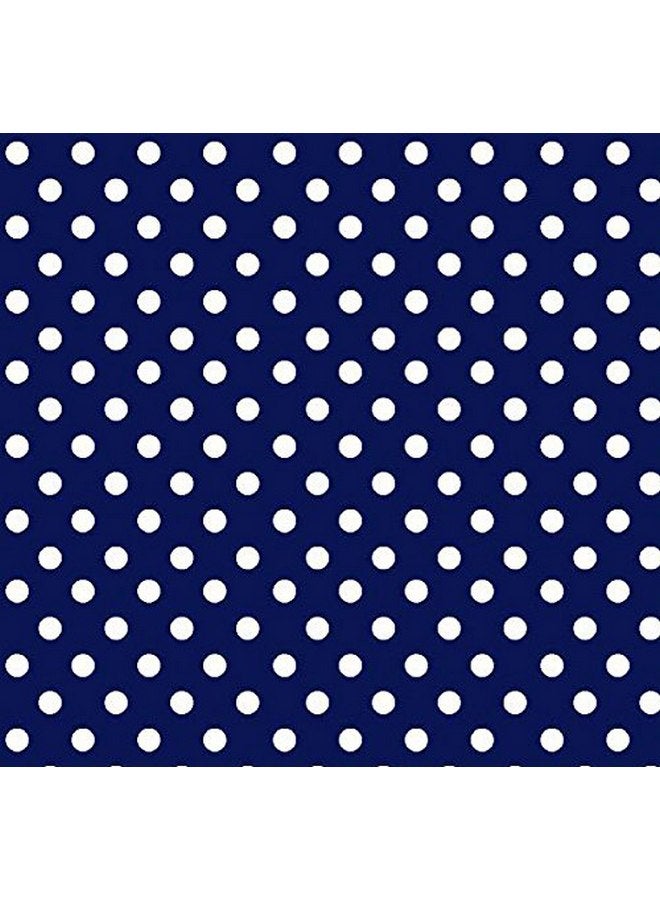 SHEETWORLD.COM SheetWorld Fitted 100% Cotton Percale Pack N Play Sheet Fits Graco 27 x 39, Primary Polka Dots Navy Woven, Made in USA - Image 2