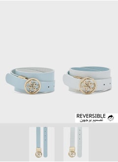 GUESS Logo Detailed None Allocated Hole  Belt  - Image 1