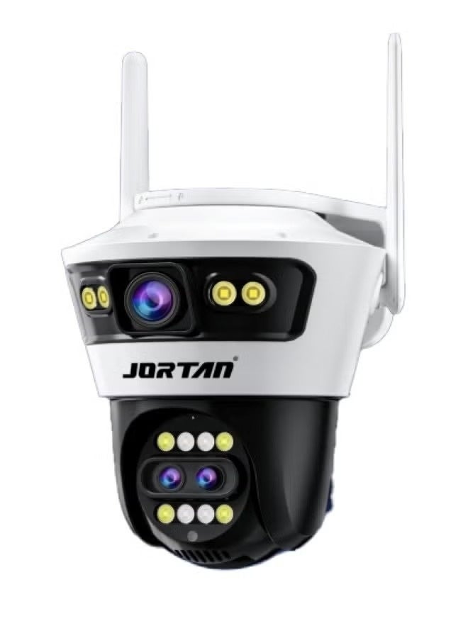 JORTAN 8MP Dual Lens WiFi Security Camera | Outdoor & Indoor PTZ Surveillance Camera | Full Color Night Vision, Motion Tracking, Two-Way Audio, IP66 Waterproof, Remote Access, 24/7 Monitoring - Image 1