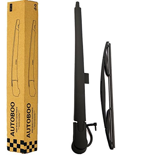 AUTOBOO Rear Window Wiper Arm Blade Set Replacement For Cadillac Escalade,GMC Yukon,Chevy Tahoe Suburban,2007-2013 - Back Windshield Wiper Accessories OEM 15277756 Blade:12" - Image 1